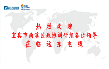 南溪區(qū)政協(xié)黨組書記、主席余水情率隊蒞臨遠東電纜宜賓參觀調(diào)研